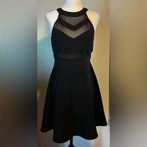 Le Chateau Black Midi Dress